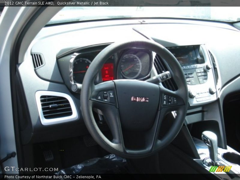 Quicksilver Metallic / Jet Black 2012 GMC Terrain SLE AWD