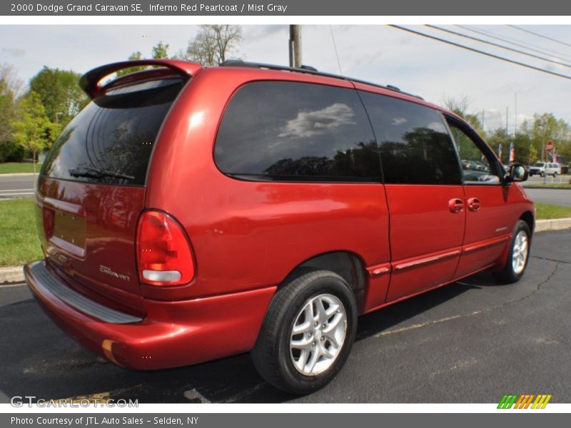 Inferno Red Pearlcoat / Mist Gray 2000 Dodge Grand Caravan SE