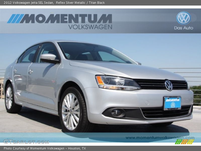 Reflex Silver Metallic / Titan Black 2012 Volkswagen Jetta SEL Sedan