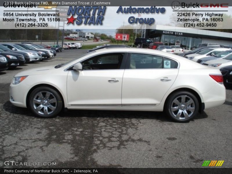 White Diamond Tricoat / Cashmere 2012 Buick LaCrosse FWD