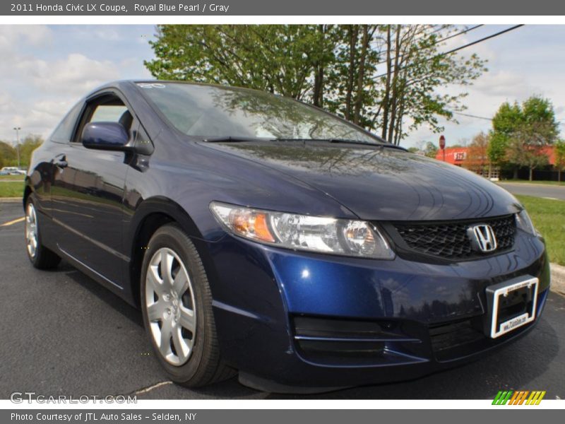 Royal Blue Pearl / Gray 2011 Honda Civic LX Coupe