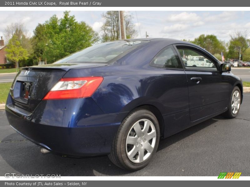 Royal Blue Pearl / Gray 2011 Honda Civic LX Coupe