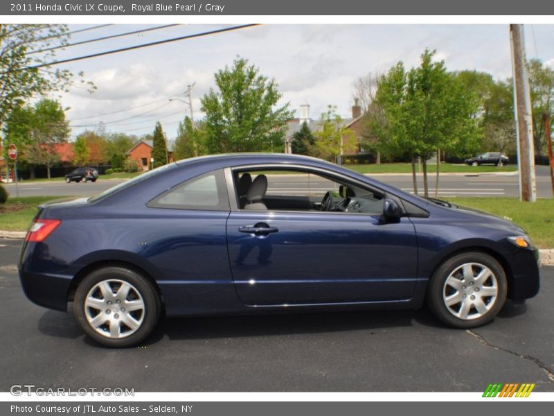 Royal Blue Pearl / Gray 2011 Honda Civic LX Coupe