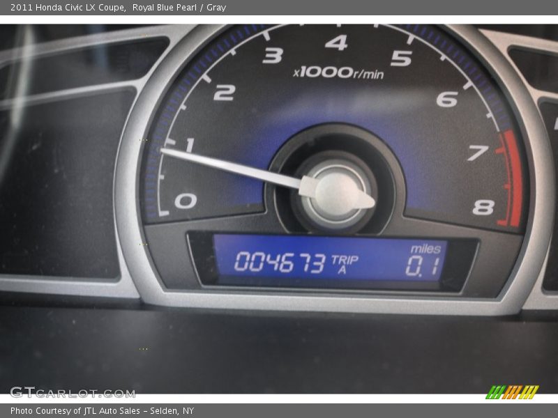 Royal Blue Pearl / Gray 2011 Honda Civic LX Coupe