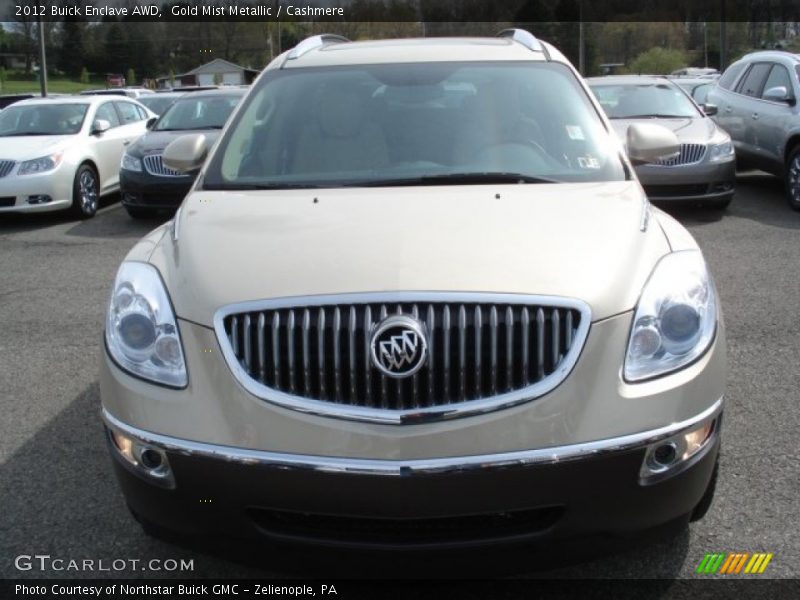 Gold Mist Metallic / Cashmere 2012 Buick Enclave AWD