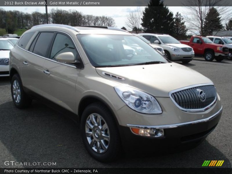 Gold Mist Metallic / Cashmere 2012 Buick Enclave AWD