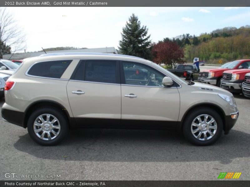 Gold Mist Metallic / Cashmere 2012 Buick Enclave AWD