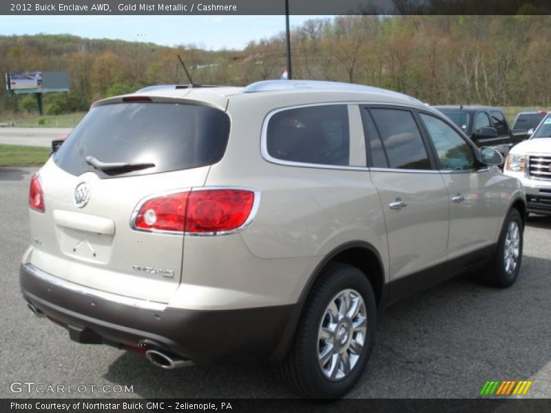 Gold Mist Metallic / Cashmere 2012 Buick Enclave AWD