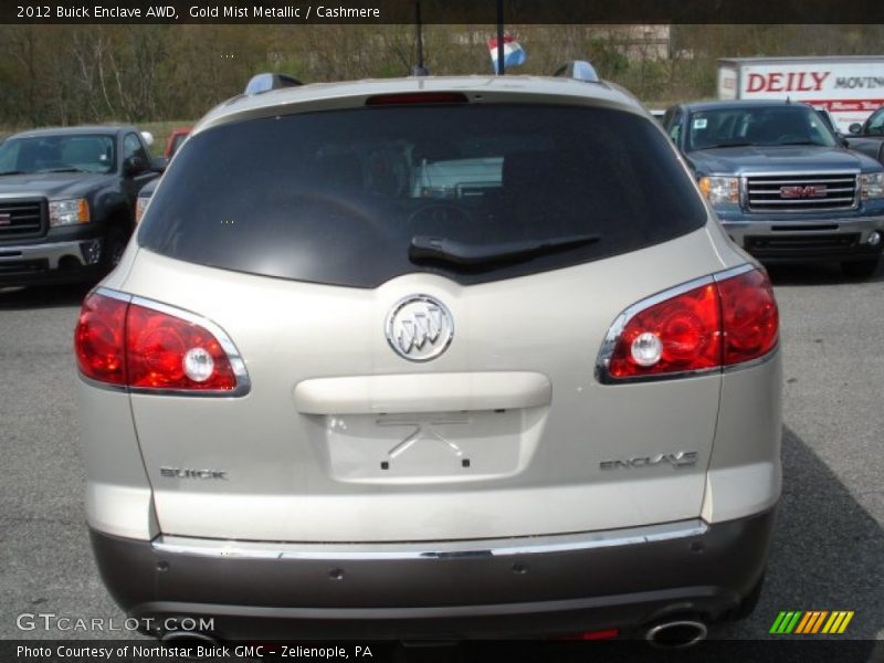 Gold Mist Metallic / Cashmere 2012 Buick Enclave AWD