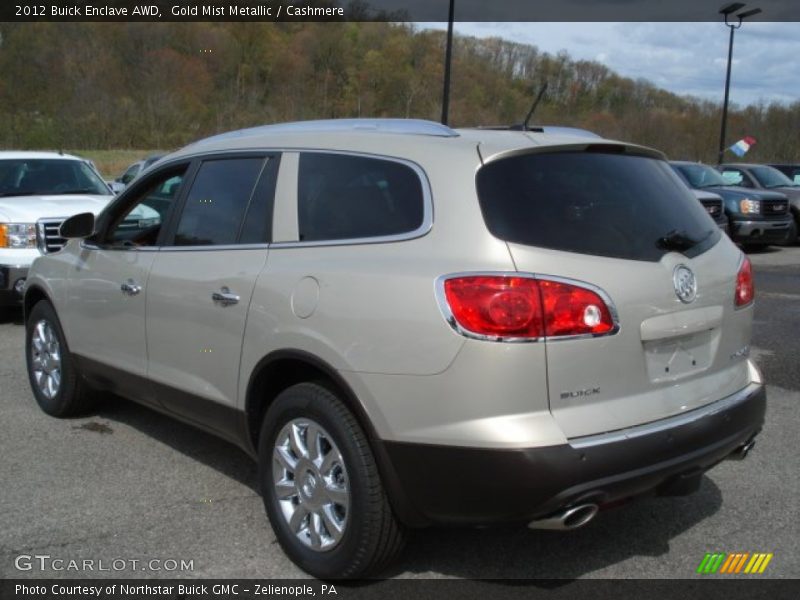 Gold Mist Metallic / Cashmere 2012 Buick Enclave AWD