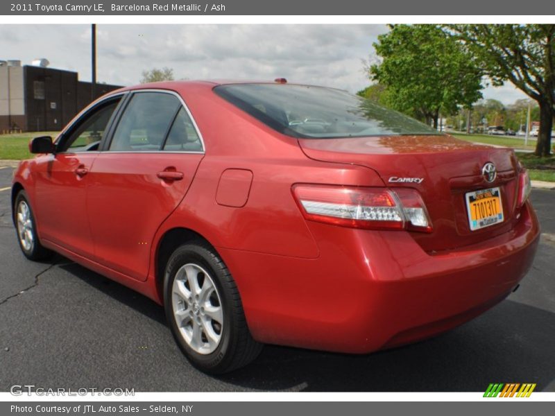 Barcelona Red Metallic / Ash 2011 Toyota Camry LE