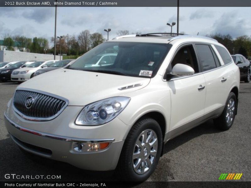 White Diamond Tricoat / Cashmere 2012 Buick Enclave AWD