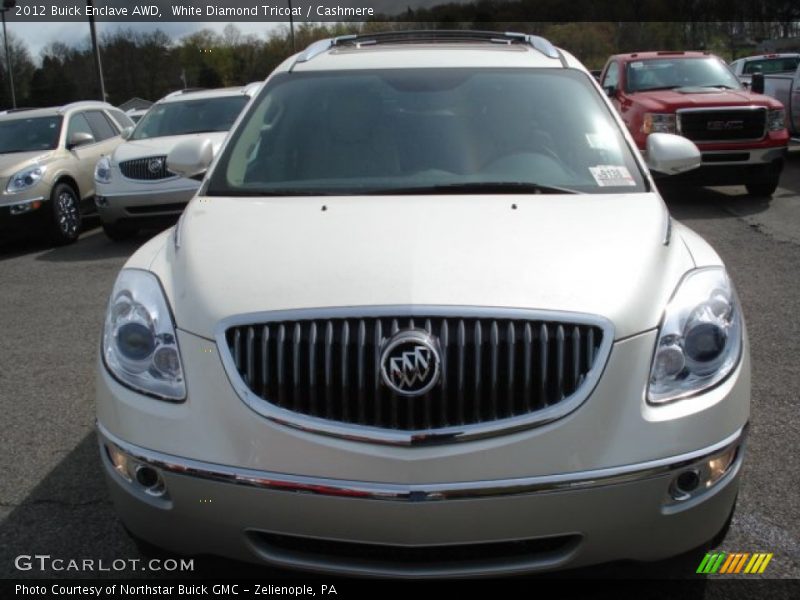 White Diamond Tricoat / Cashmere 2012 Buick Enclave AWD