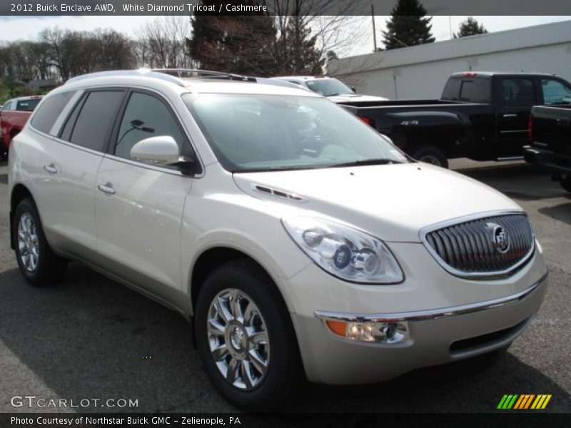White Diamond Tricoat / Cashmere 2012 Buick Enclave AWD