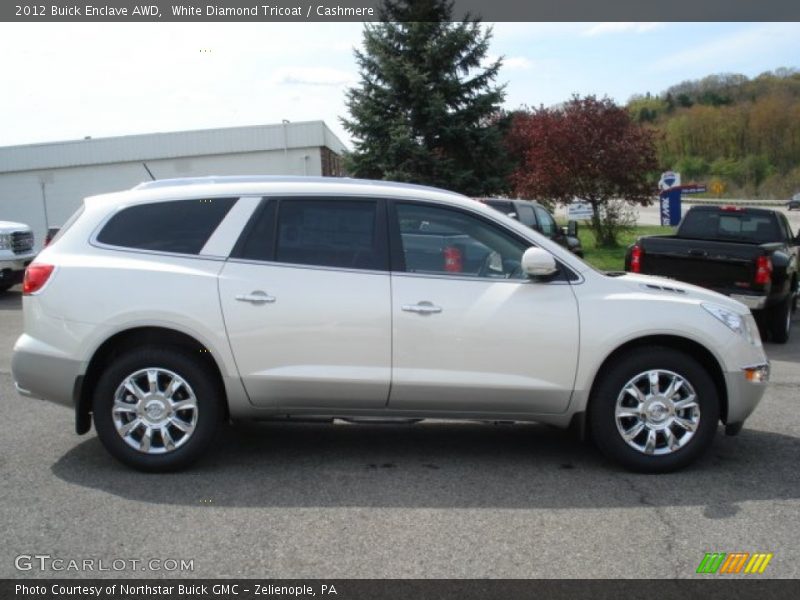 White Diamond Tricoat / Cashmere 2012 Buick Enclave AWD