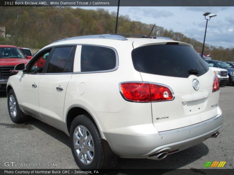 White Diamond Tricoat / Cashmere 2012 Buick Enclave AWD