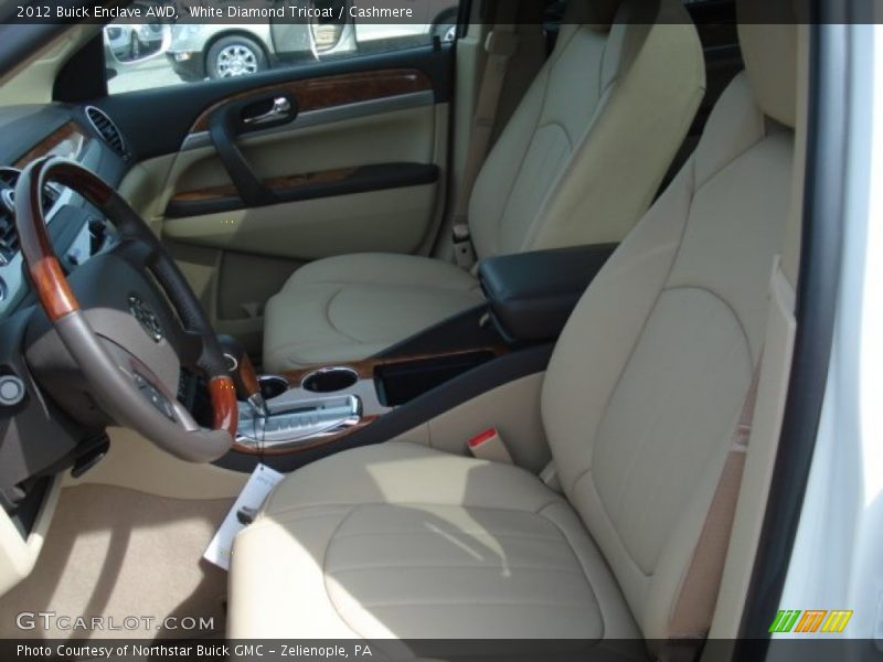 White Diamond Tricoat / Cashmere 2012 Buick Enclave AWD