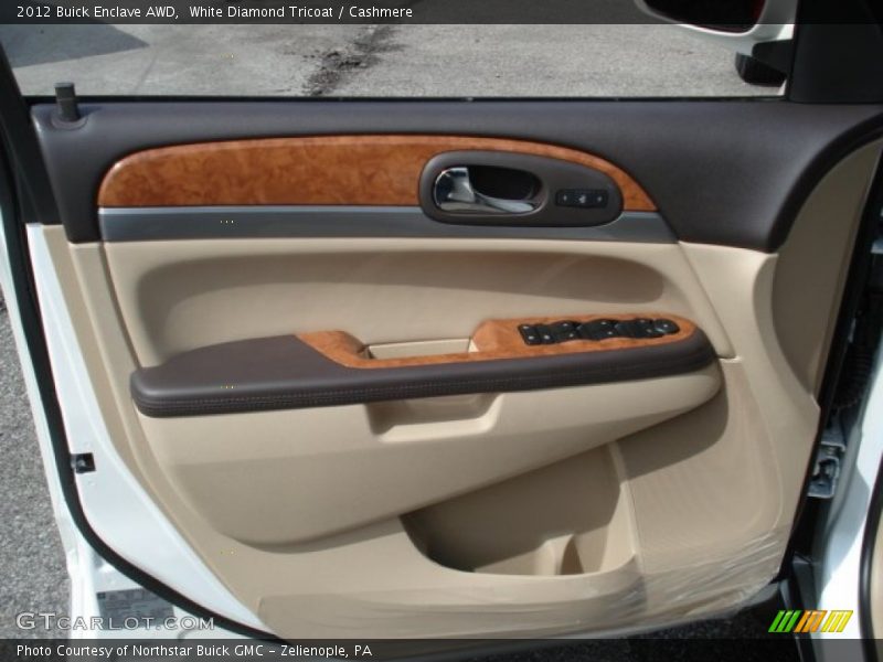 White Diamond Tricoat / Cashmere 2012 Buick Enclave AWD