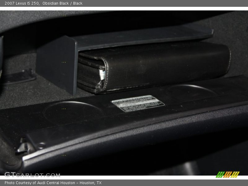 Obsidian Black / Black 2007 Lexus IS 250