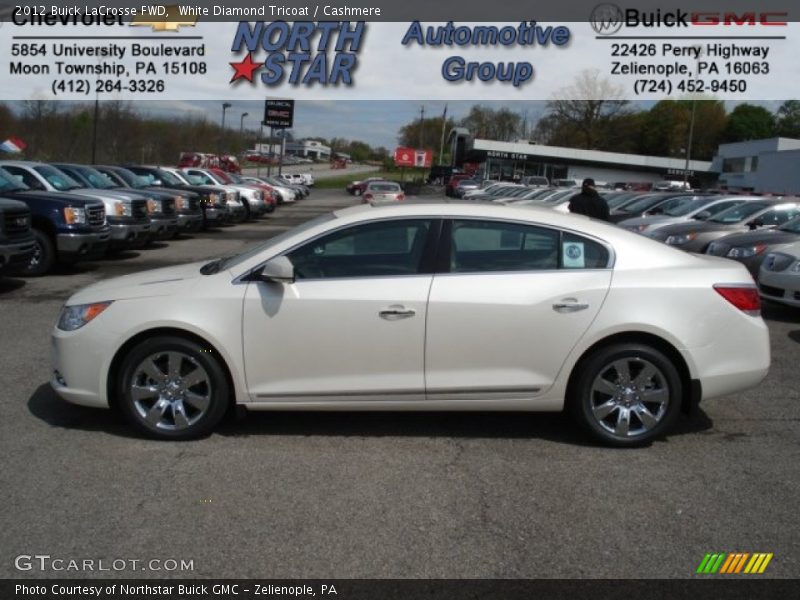 White Diamond Tricoat / Cashmere 2012 Buick LaCrosse FWD
