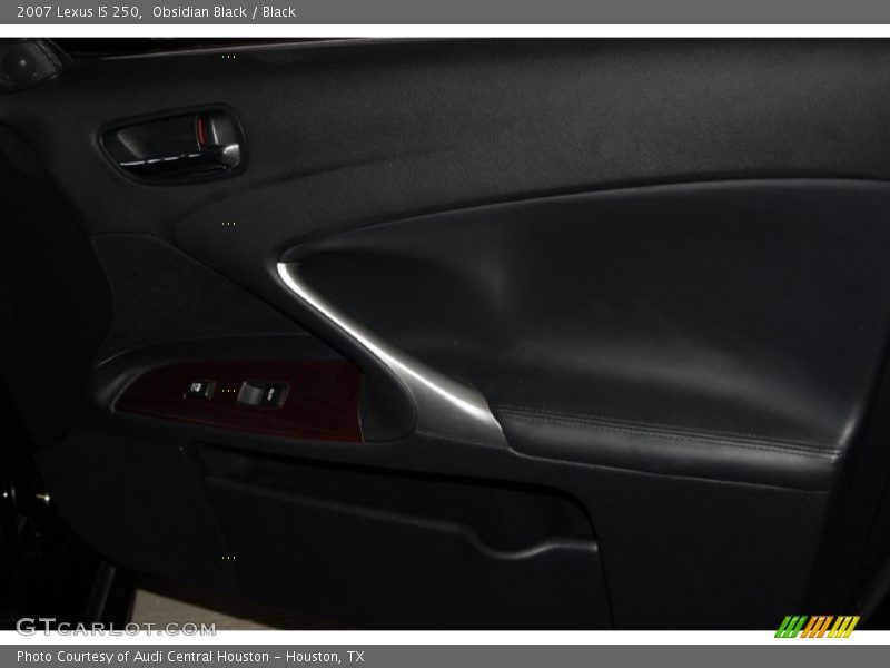 Obsidian Black / Black 2007 Lexus IS 250