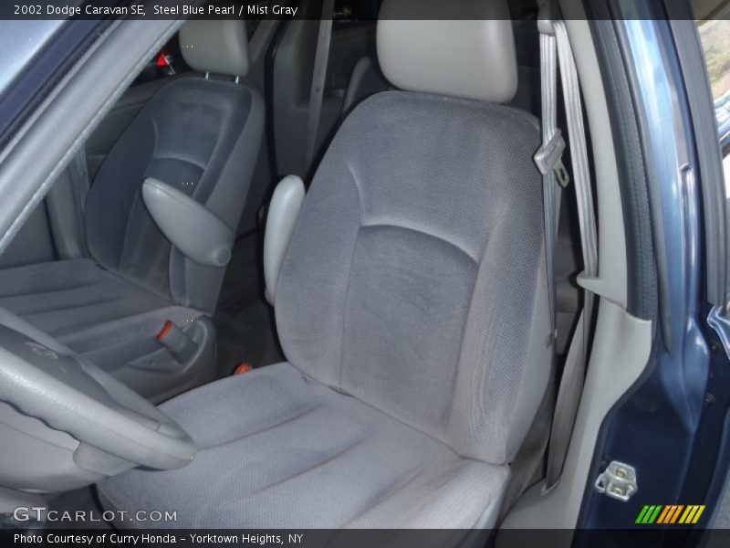 Steel Blue Pearl / Mist Gray 2002 Dodge Caravan SE