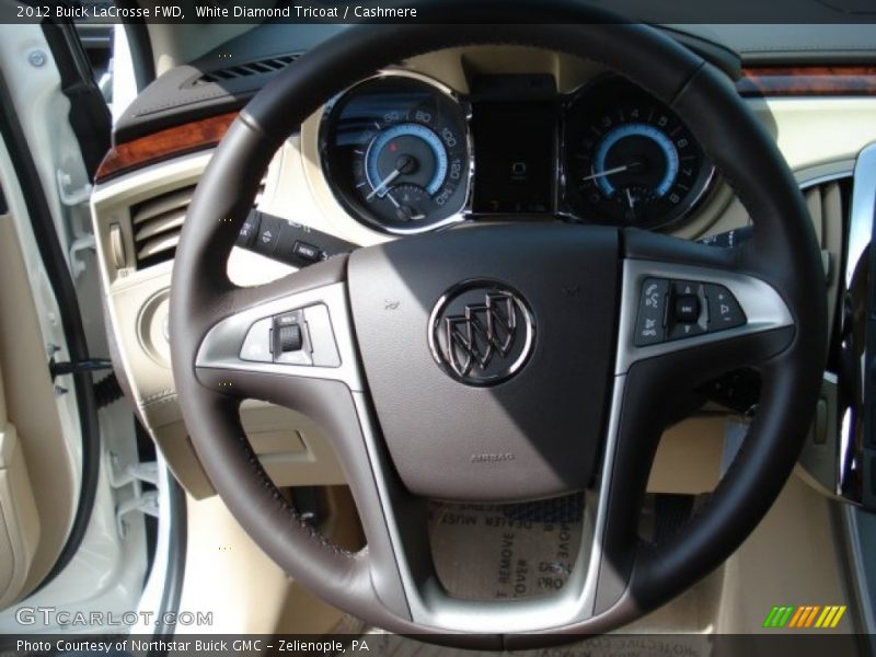 White Diamond Tricoat / Cashmere 2012 Buick LaCrosse FWD