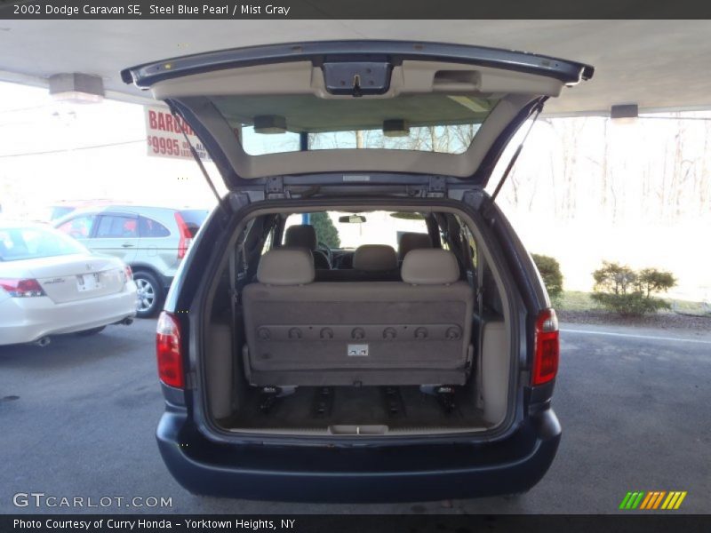 Steel Blue Pearl / Mist Gray 2002 Dodge Caravan SE