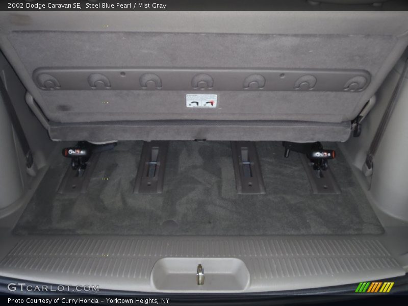 Steel Blue Pearl / Mist Gray 2002 Dodge Caravan SE