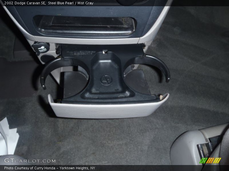 Steel Blue Pearl / Mist Gray 2002 Dodge Caravan SE