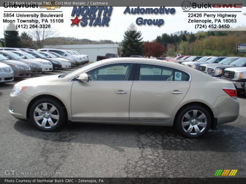 Gold Mist Metallic / Cashmere 2012 Buick LaCrosse FWD