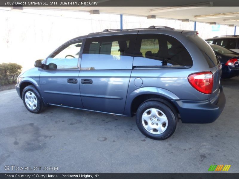 Steel Blue Pearl / Mist Gray 2002 Dodge Caravan SE