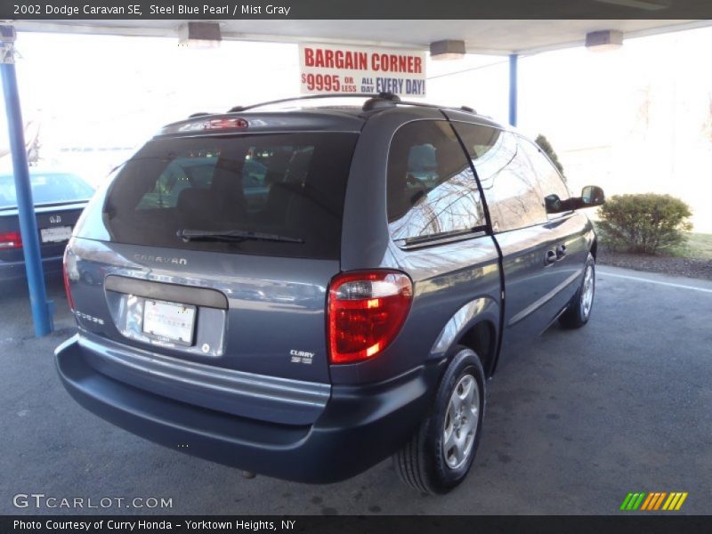 Steel Blue Pearl / Mist Gray 2002 Dodge Caravan SE