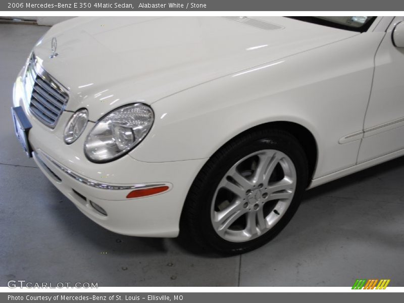 Alabaster White / Stone 2006 Mercedes-Benz E 350 4Matic Sedan