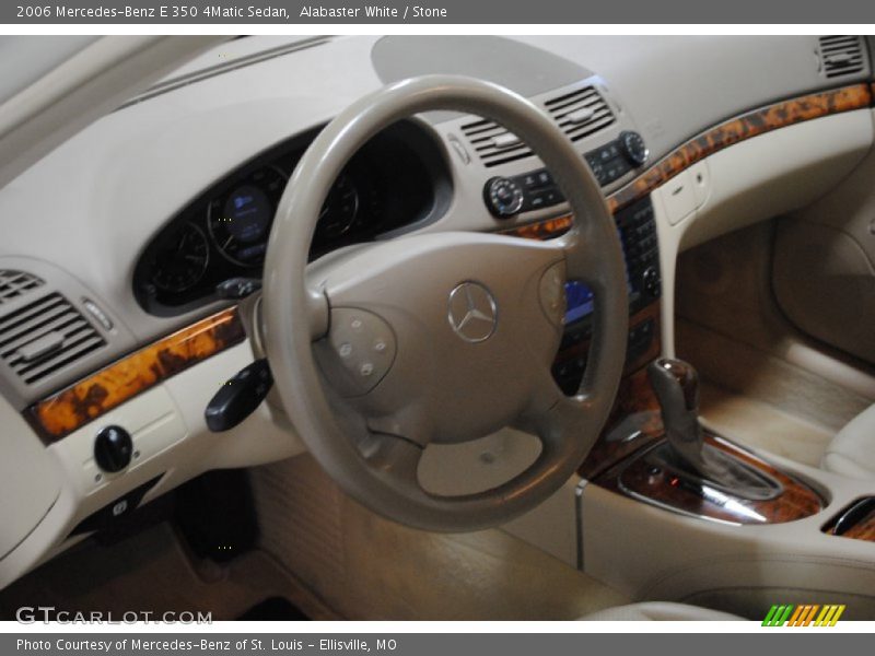Alabaster White / Stone 2006 Mercedes-Benz E 350 4Matic Sedan