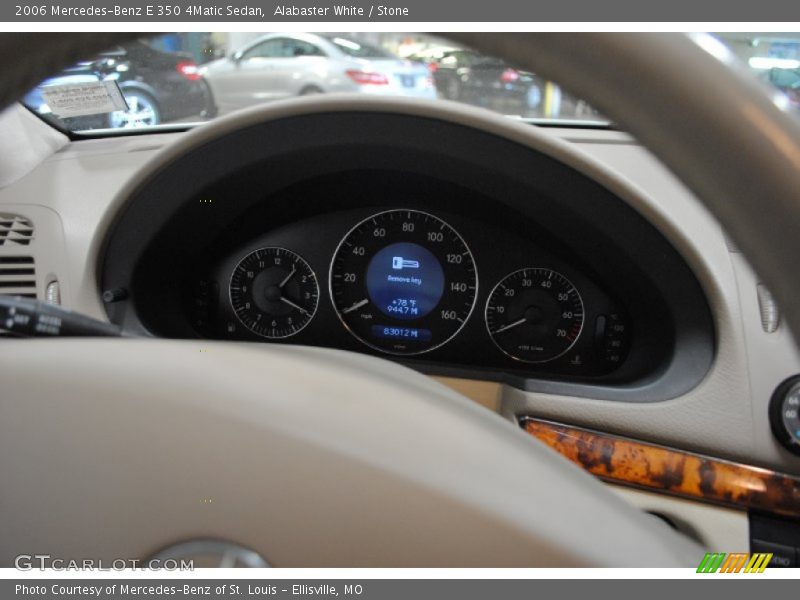 Alabaster White / Stone 2006 Mercedes-Benz E 350 4Matic Sedan