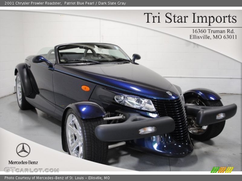 Patriot Blue Pearl / Dark Slate Gray 2001 Chrysler Prowler Roadster