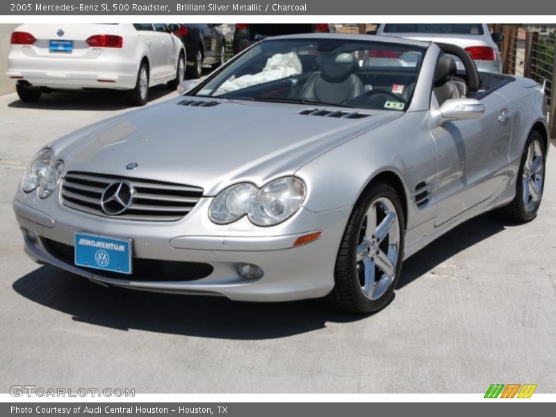 Brilliant Silver Metallic / Charcoal 2005 Mercedes-Benz SL 500 Roadster