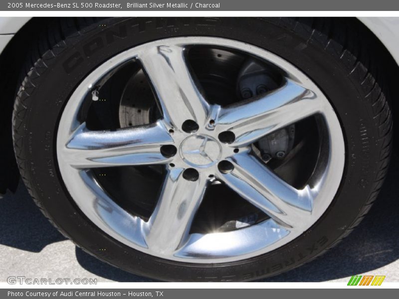 Brilliant Silver Metallic / Charcoal 2005 Mercedes-Benz SL 500 Roadster