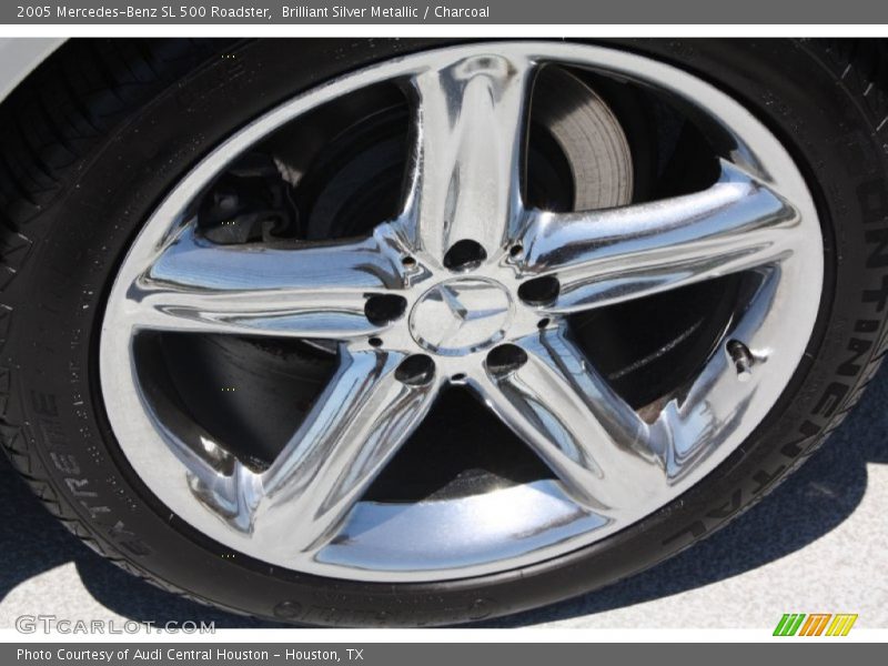 Brilliant Silver Metallic / Charcoal 2005 Mercedes-Benz SL 500 Roadster