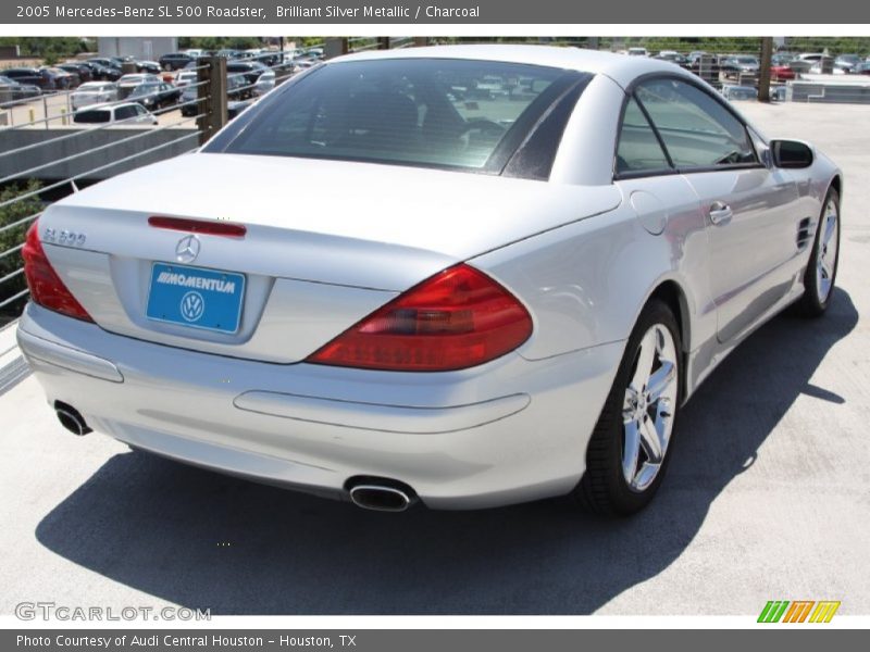 Brilliant Silver Metallic / Charcoal 2005 Mercedes-Benz SL 500 Roadster