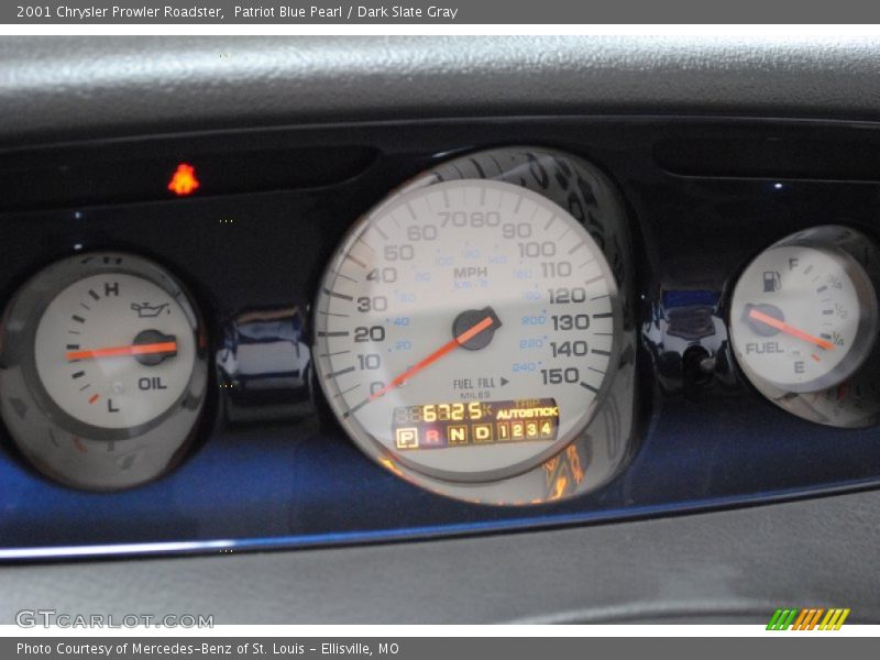 Patriot Blue Pearl / Dark Slate Gray 2001 Chrysler Prowler Roadster