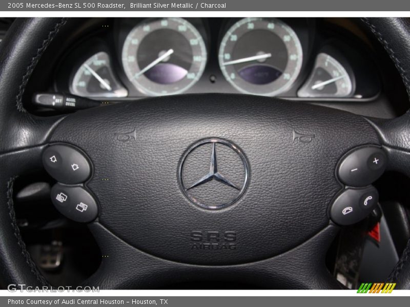 Brilliant Silver Metallic / Charcoal 2005 Mercedes-Benz SL 500 Roadster