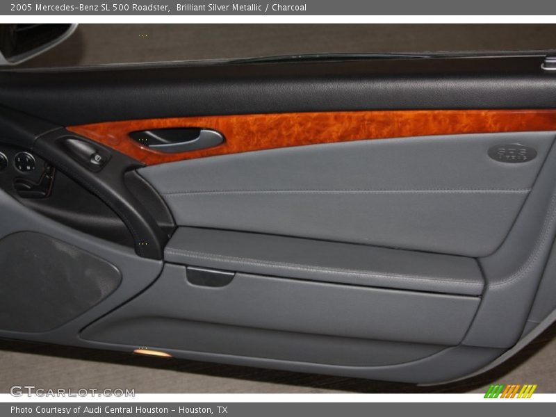Brilliant Silver Metallic / Charcoal 2005 Mercedes-Benz SL 500 Roadster