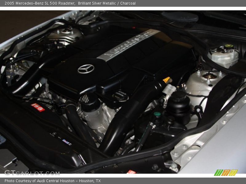 Brilliant Silver Metallic / Charcoal 2005 Mercedes-Benz SL 500 Roadster