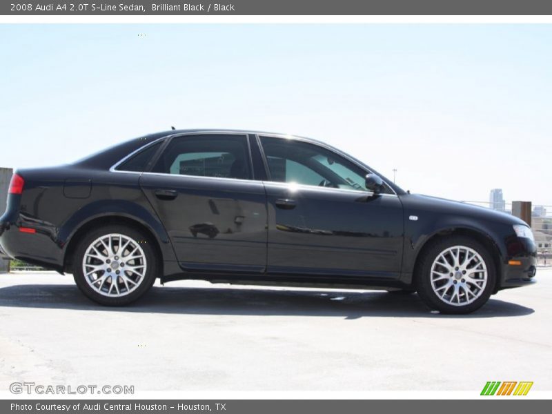 Brilliant Black / Black 2008 Audi A4 2.0T S-Line Sedan