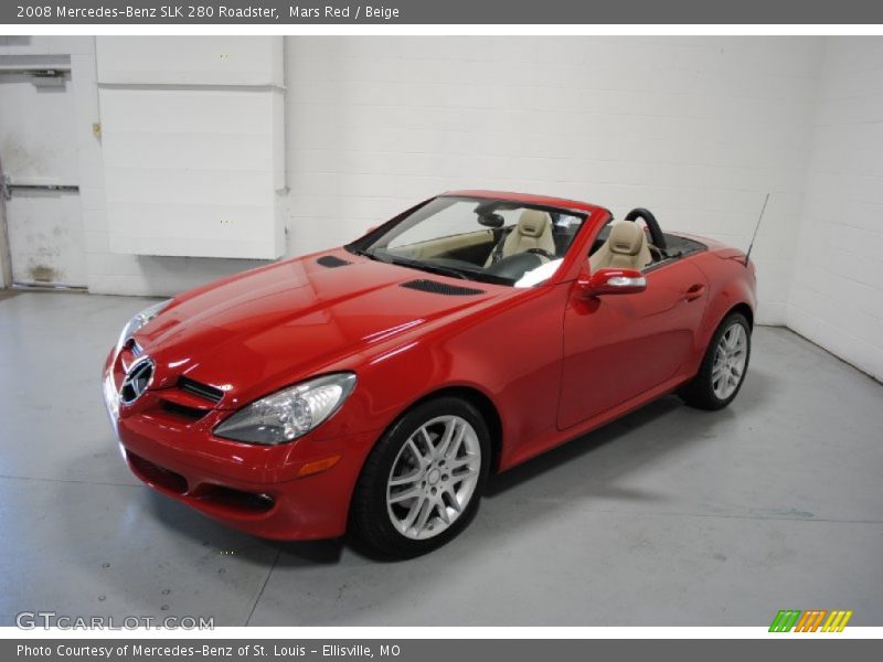 Mars Red / Beige 2008 Mercedes-Benz SLK 280 Roadster