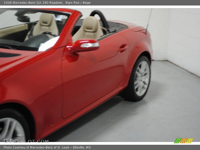 Mars Red / Beige 2008 Mercedes-Benz SLK 280 Roadster