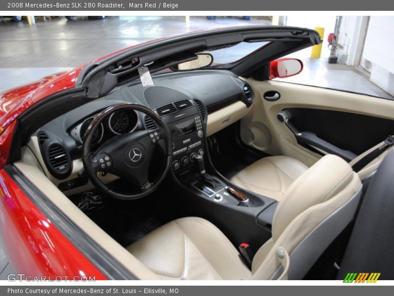 Mars Red / Beige 2008 Mercedes-Benz SLK 280 Roadster