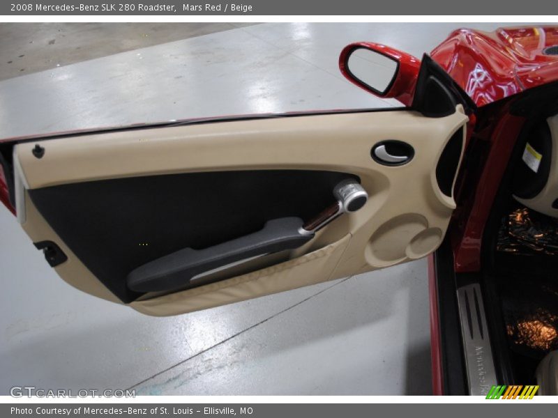 Mars Red / Beige 2008 Mercedes-Benz SLK 280 Roadster